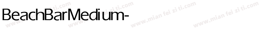 BeachBar Medium字体转换